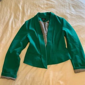 Green Cropped Blazer